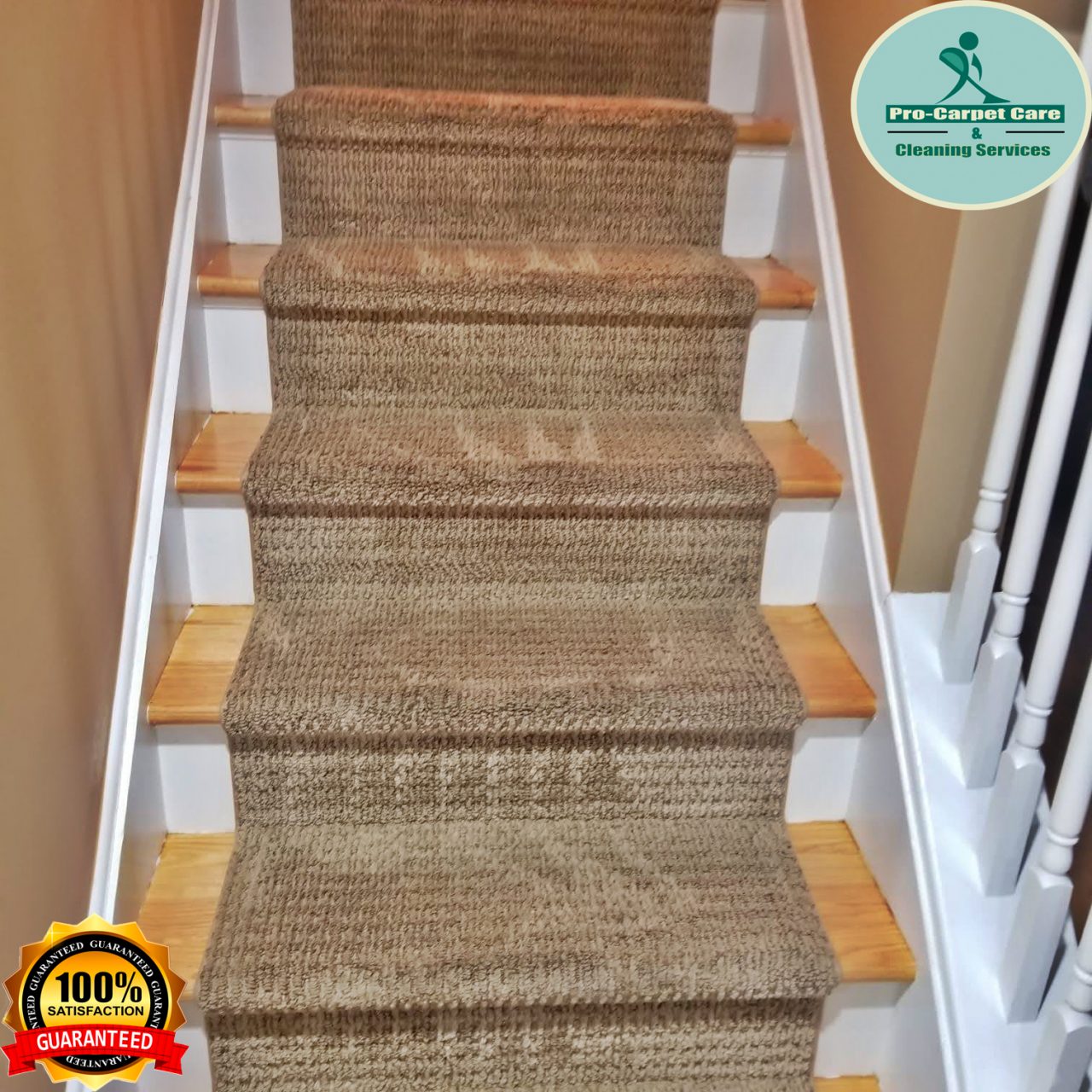 Carpet cleaning stairs