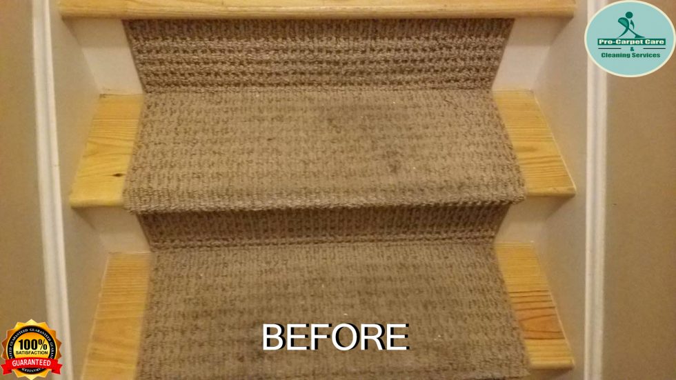 Carpet cleaning stairs
