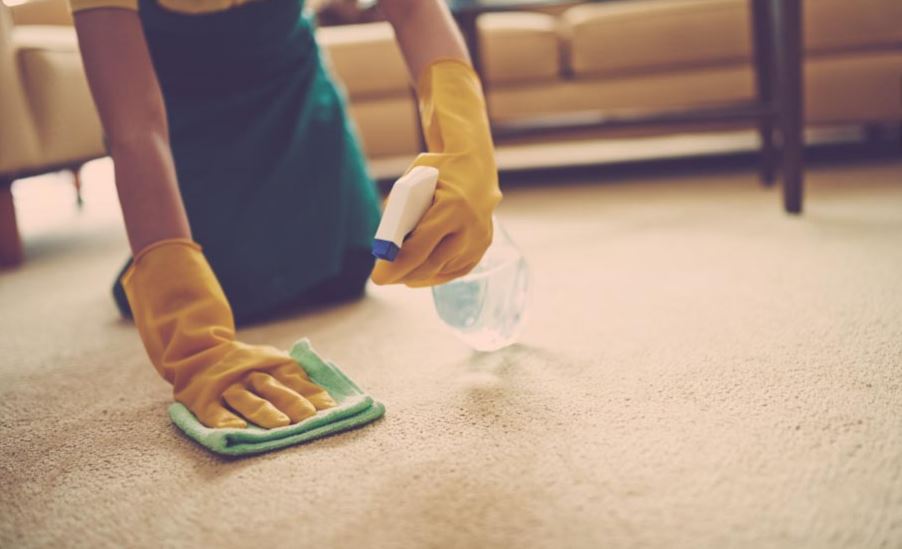 Remove red wine stain from carpet