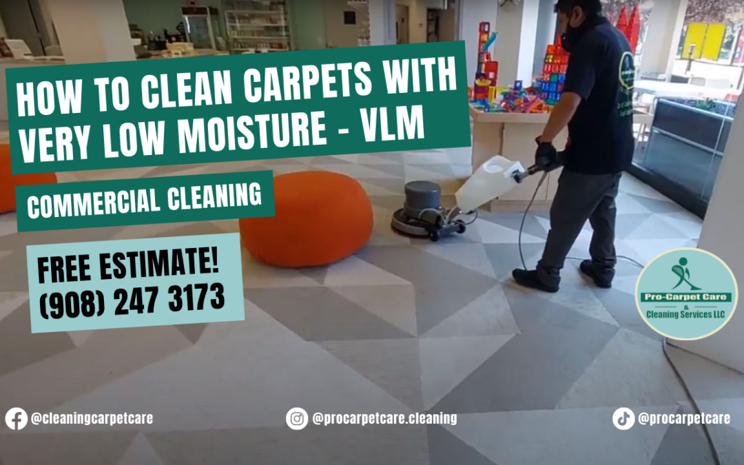 How to clean carpet with very low moisture