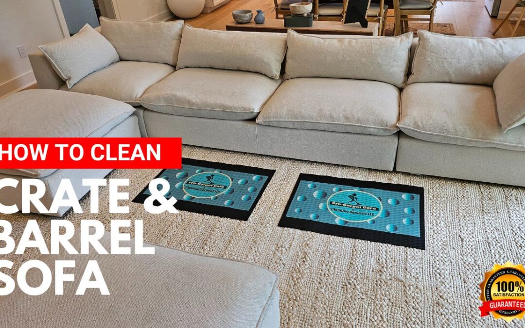 Crate & Barrel Sofa Cleaning in 5 steps