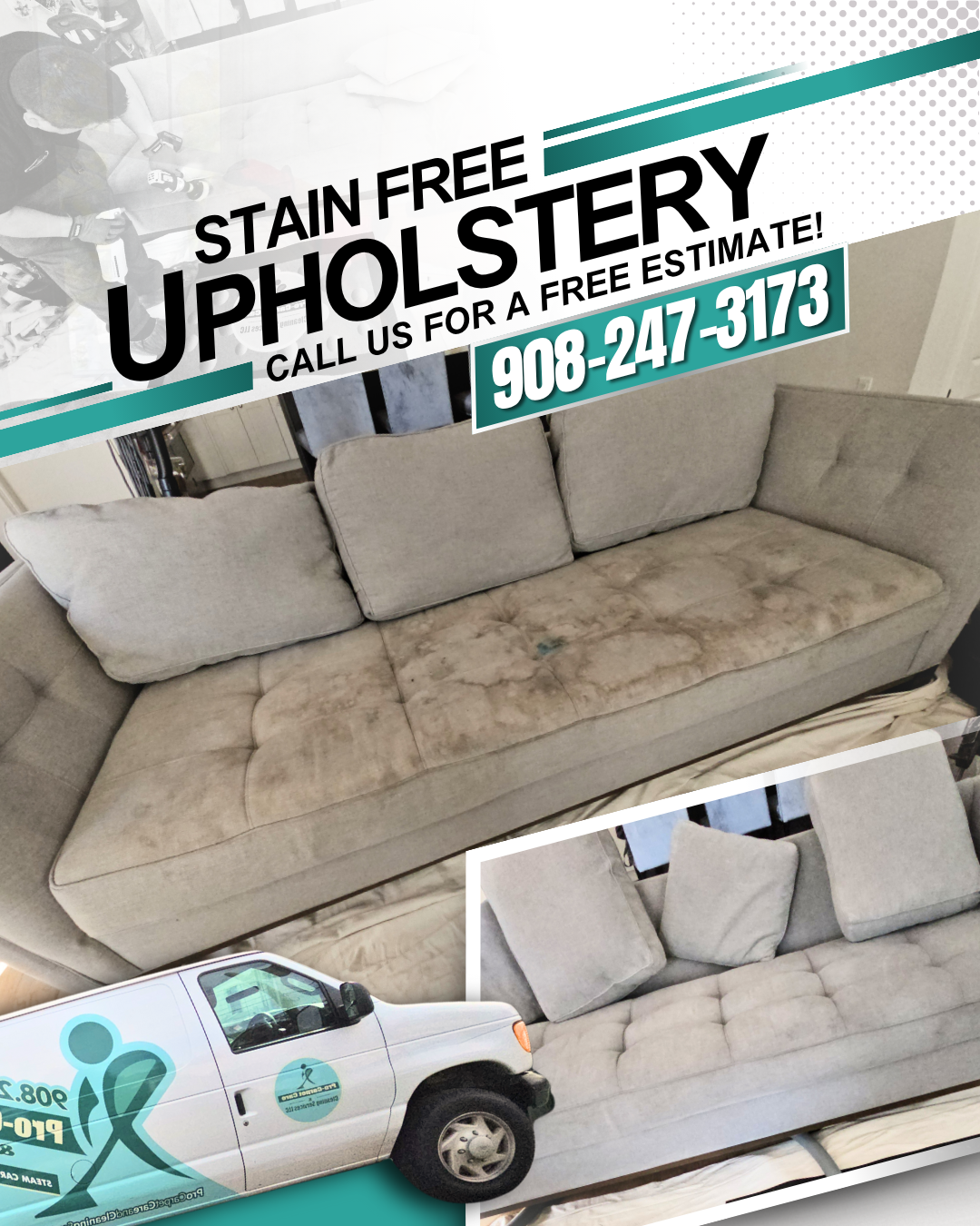 Stain Free Sofa-Short Hills NJ-Pro-Carpet Care