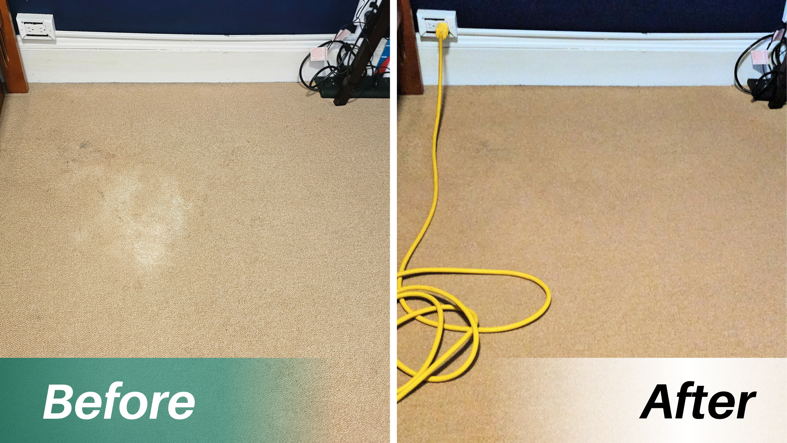 Before & After Spot Stain Cleaning-Chatham NJ